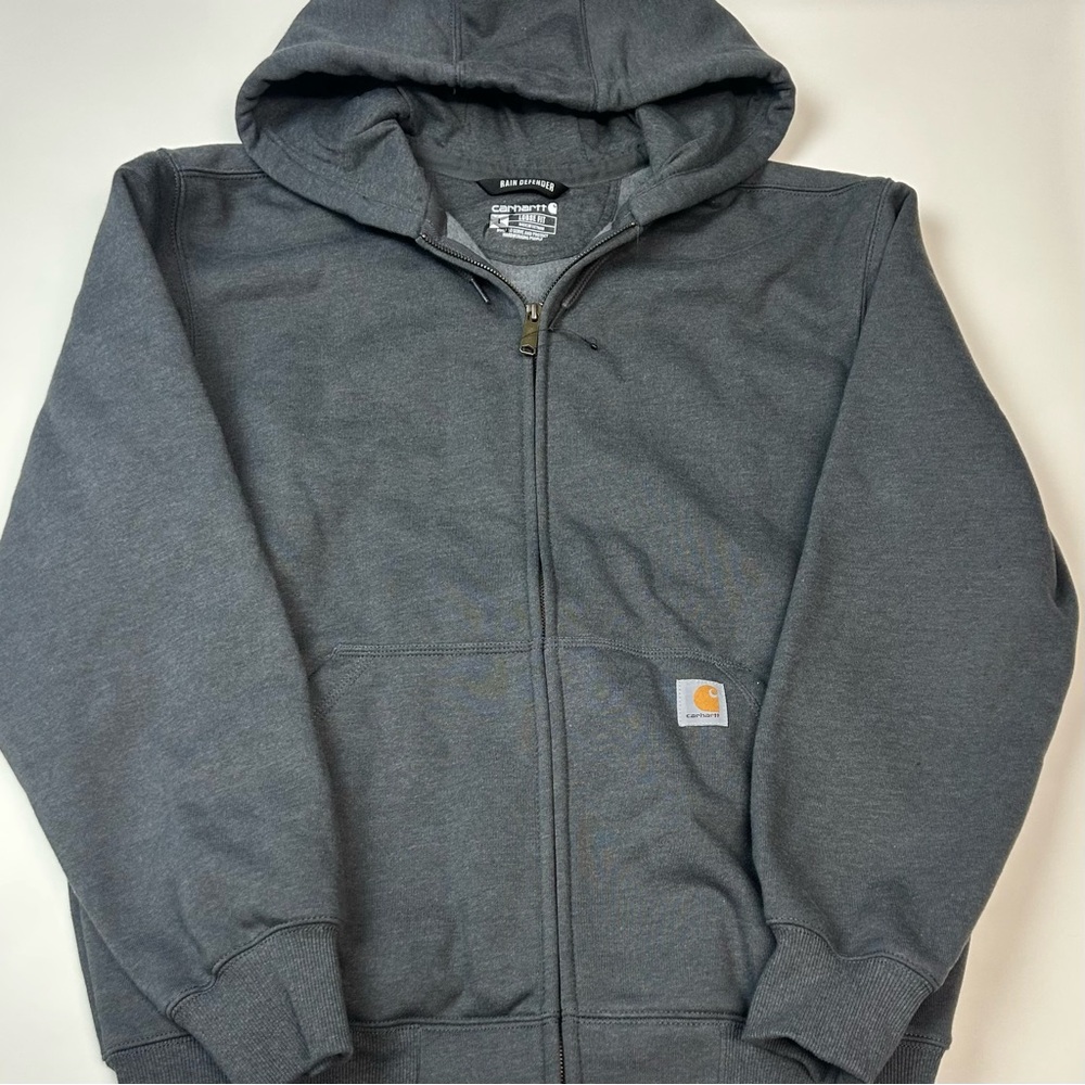 Carhartt Men’s Rain Defender Hoodie Size L Gray NWT